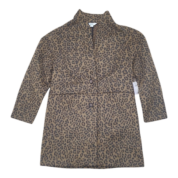 Old Navy Jackets & Blazers - Old Navy Long-Line Cardigan Coat Wild Cheetah Spots Match It Back Sz Medium NWT